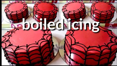 Spiderman Theme Cake Super Red Cake Frosting Easy Cake Decorating