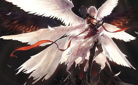 White Hair Anime Angel Boy Wallpaper Genshin Impact Sangonomiya