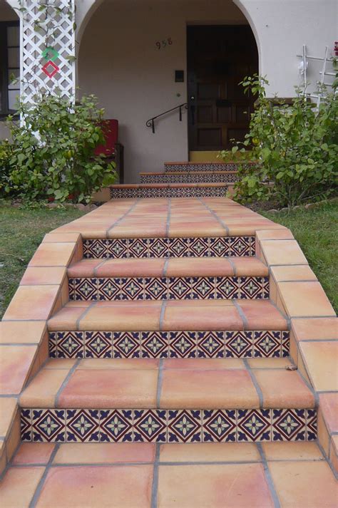 12 Hand Crafted Saltillo Tiles With Custom Malibu Tile Spanish Style