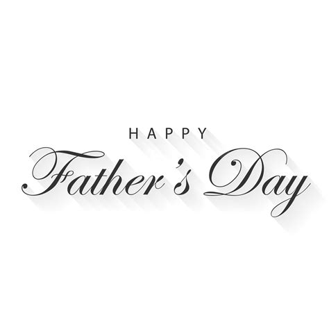 Happy Fathers Day Greeting Card Template Stock Vector Image By