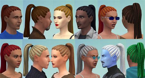 Sims 4 Male Braids Captions Graphic