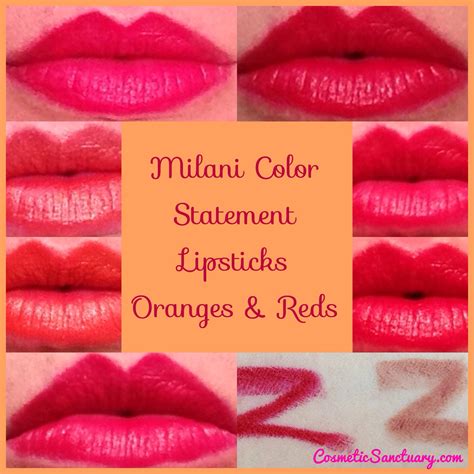 Milani Color Statement Lipsticks - Reds & Oranges ...
