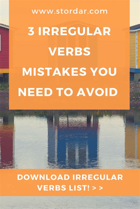 3 Irregular Verbs Mistakes You Need To Avoid Smart English Learning
