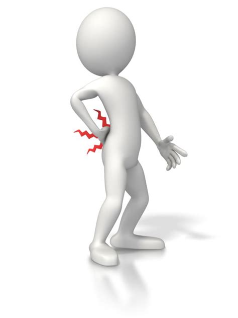 Figure With Back Pain Great Powerpoint Clipart For Presentations