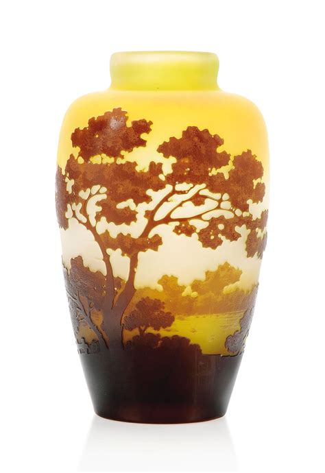 A GallÉ Cameo Glass Landscape Vase Circa 1900 Christie S