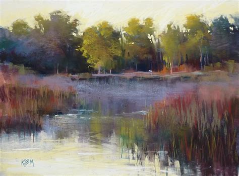 Painting My World Pastel Demo Florida Wetlands With Reflections