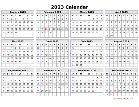 2023 Printable Yearly Calendar Mexico Holidays
