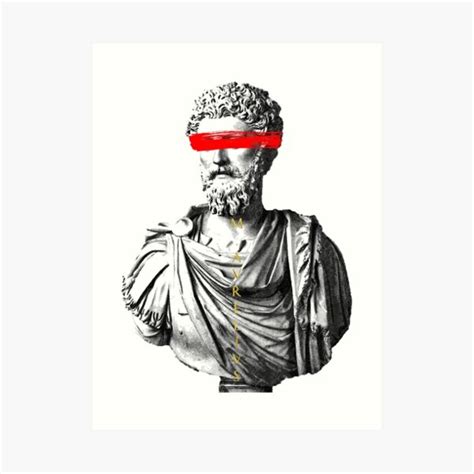 Marcus Aurelius Art Print For Sale By Shop Kintsugi Redbubble