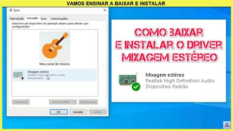 Mixagem Estéreo Como Baixar E Instalar O Driver Youtube