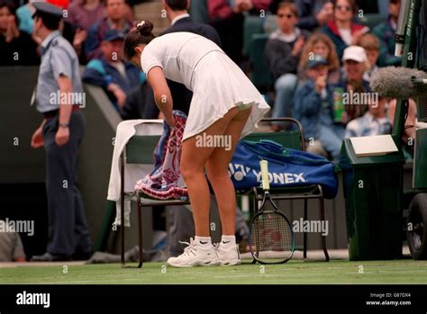 Tennis Wimbledon Monica Seles USA Stock Photo Alamy