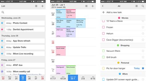 Calendar apps for iphone are a tough thing to advise for because different people use them in different ways. Best calendar apps for iPhone | iMore