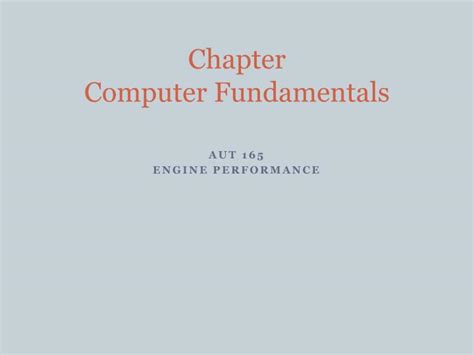 Ppt Chapter Computer Fundamentals Powerpoint Presentation Free