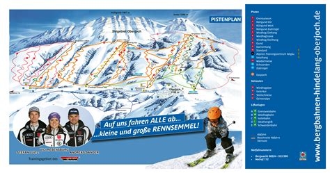 Large Detailed Piste Map Of Hindelang Oberjoch Ski Resort