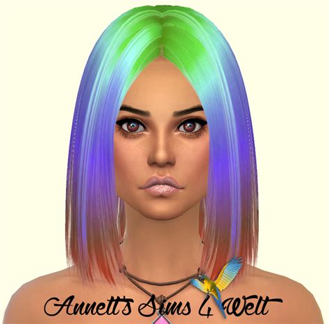 Sims 4 Ccs The Best Recolors Hair By Annett85