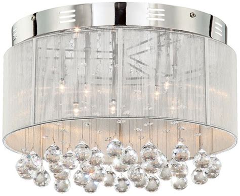 Vienna Full Spectrum Chrome With Silver Thread Ceiling Light Marks