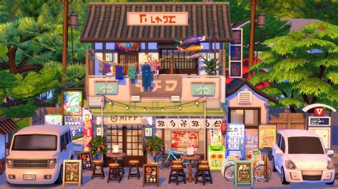 Japanese Restaurant 🍜 Sims 4 Speed Build Youtube