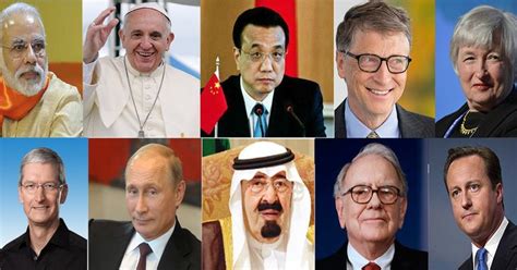 Top 20 Most Influential People In The World In 2015 Influential