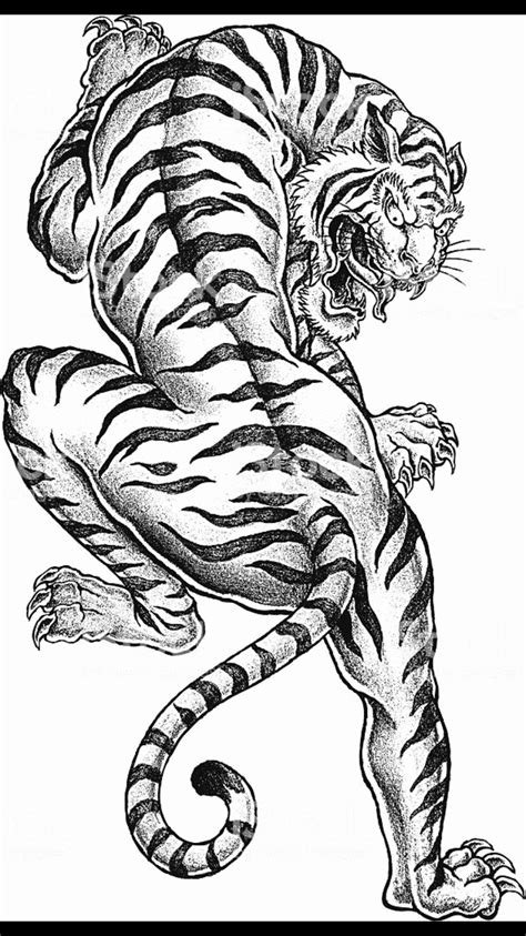 Japanese Tiger Tattoo Design In 2020 Japanese Tiger Tattoo Tiger