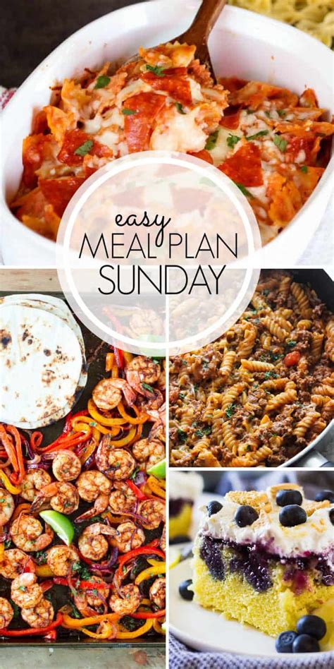 Easy Meal Plan Sunday Week 100 365 Days Of Baking And More