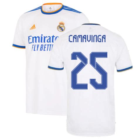 Real Madrid 2021 2022 Home Shirt Camavinga 25 Ph