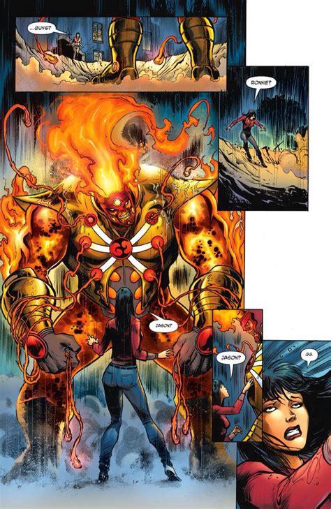 Firestorm Dc Comics Characters Painting Comic Character