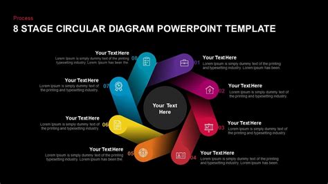 8 Step Circular Diagram Powerpoint Template Slidebazaar