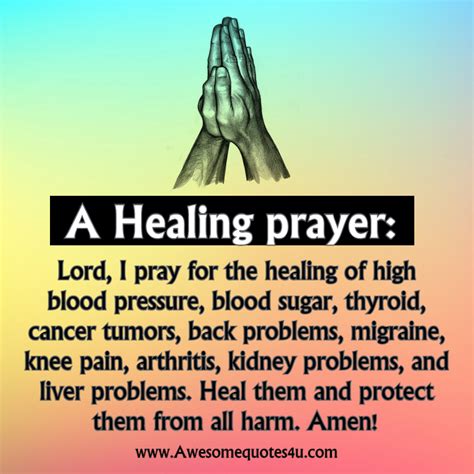 Awesome Quotes A Healing Prayer