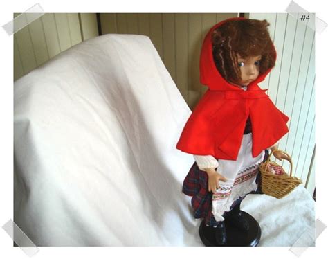 little red riding hood porcelain doll edwin knowles 1988 etsy