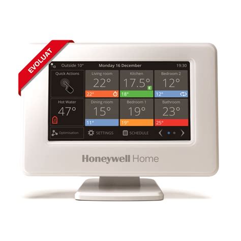 Termostat Honeywell Evohome Wifi Pentru Controlul Centralei Termice Eradiatoare Ro