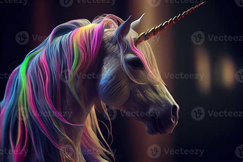 Realistic Rainbow Unicorn 22027883 Stock Photo At Vecteezy