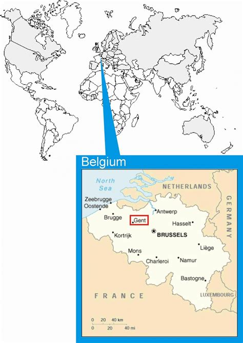 Dutch, french, and german are the 3 official languages of belgium, while english is also widely spoken throughout the country. World map with Brussels - Brussels map in world (Belgium)
