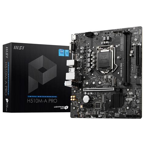 Msi H510m A Pro Achat Carte Mère Msi Pour Professionnels Sur Ldlcpro