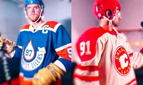 Edmonton Oilers And Calgary Flames Unveil Jerseys For 2023 Nhl Heritage