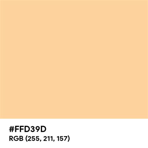 Aesthetic Peach Color Hex Code Is Ffd39d