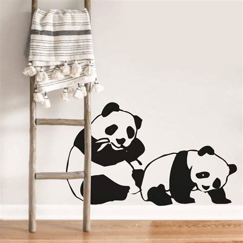 Panda Bears Wall Sticker Wall