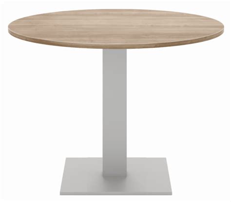 Elite Circular Meeting Table Square Base 1000mm Office Furniture Direct
