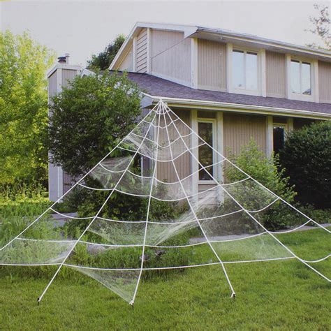 98 Giant White Outdoor Spider Web Halloween Decoration