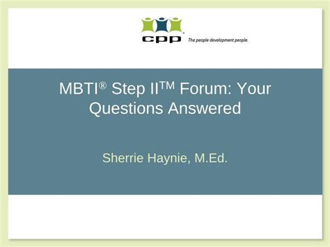 PDF MBTI Step II Explained DOKUMEN TIPS