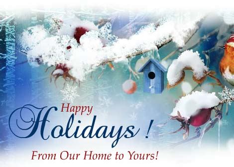 A happy holidays card for a family member, business, loved one, friend etc with a nice view of the beach. From Our Home To Yours... Free Happy Holidays eCards ...