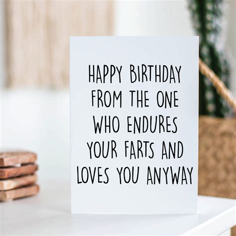 Funny Birthday Card For Husband Funny Birthday Card For Etsy Funny Birthday Cards Husband