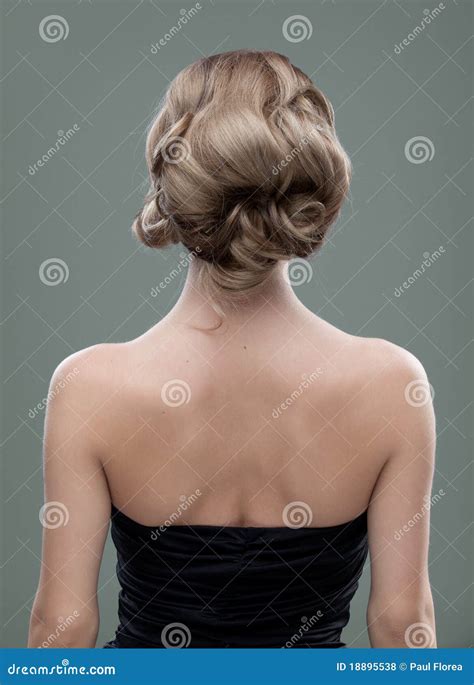 Head And Shoulders Back Image Of A Young Stock Photo Image Of Luxury