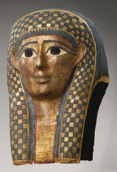 48 An Egyptian Polychrome And Gilt Cartonnage Mummy Mask Late Ptolemaic Period Circa 100 30