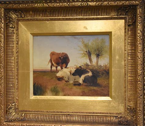Antiques Atlas Oil Painting Of Cattle By Frederick E Valter