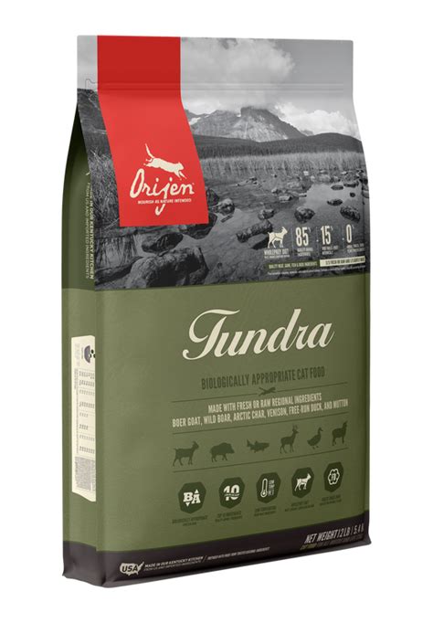 Using fresh and raw animal. Orijen Tundra Dry Cat Food-4 lb-35.99