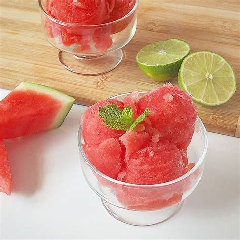 Watermelon Lime Sorbet The Perfect Summer Time Treat