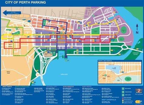 Perth Parking Map Gambaran