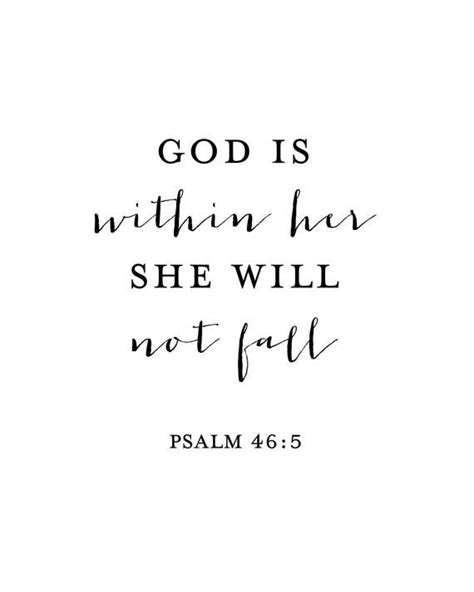God Is Within Her She Will Not Fall Print Psalm 46 5 Psalm Etsy Artofit