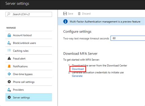 Getting Started Azure Multi Factor Authentication Server Microsoft