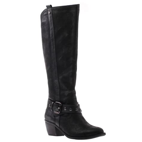 Madeline Girl Denni In Black Womens Fall Boots Womens Riding Boots