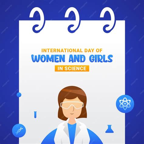 Premium Vector International Day Of Women And Girls In Science Design